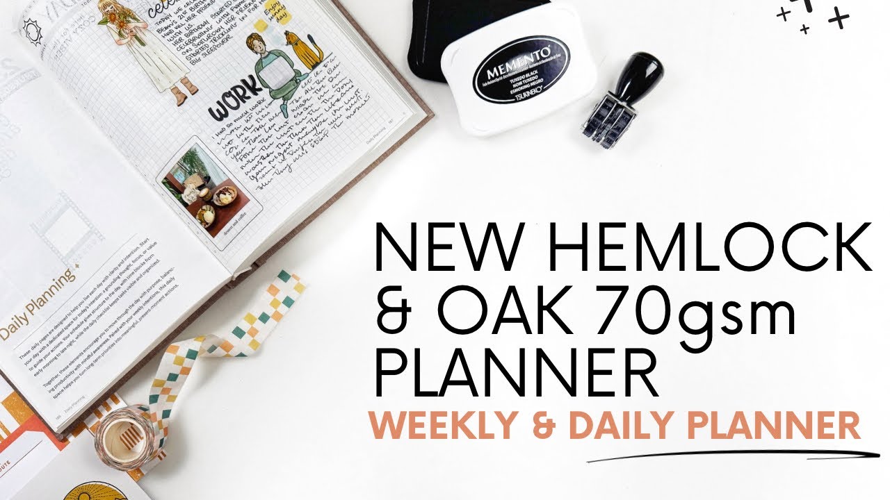 Давайте взглянем на НОВЫЙ еженедельник и ежедневник Hemlock & Oak плотностью 70 г/м²