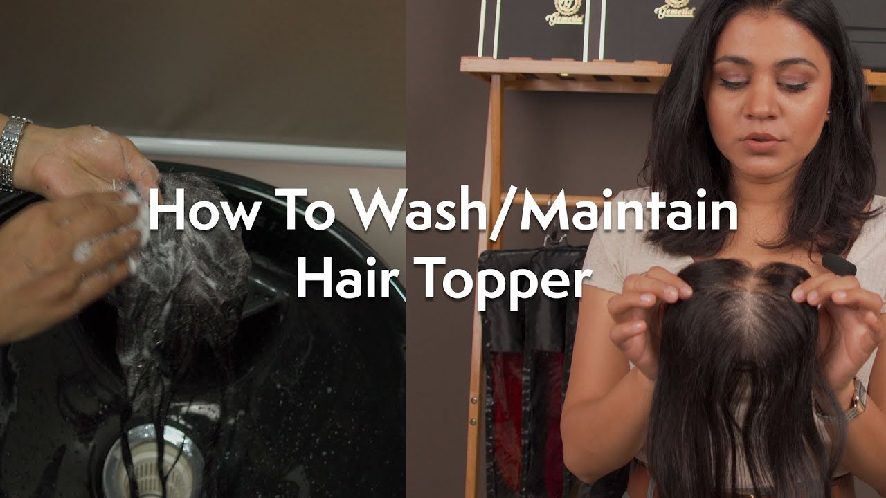 How to wash Hair Topper | Care Tips | Tutorial #hairtoppersforwomen #hairtoppers #hairtopperforwomen
