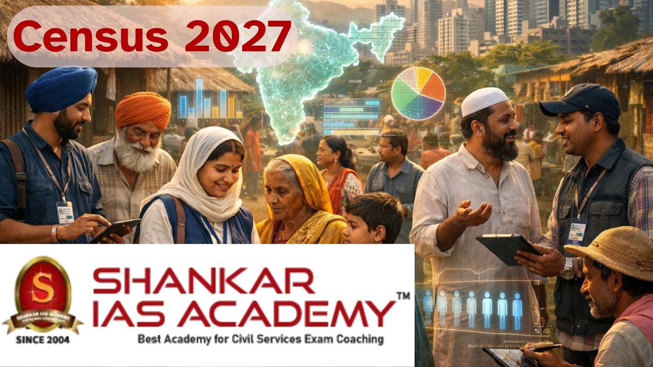Census 2027 Explained |State of Affairs | Shankar IAS Academy | UPSC | Mains 2026