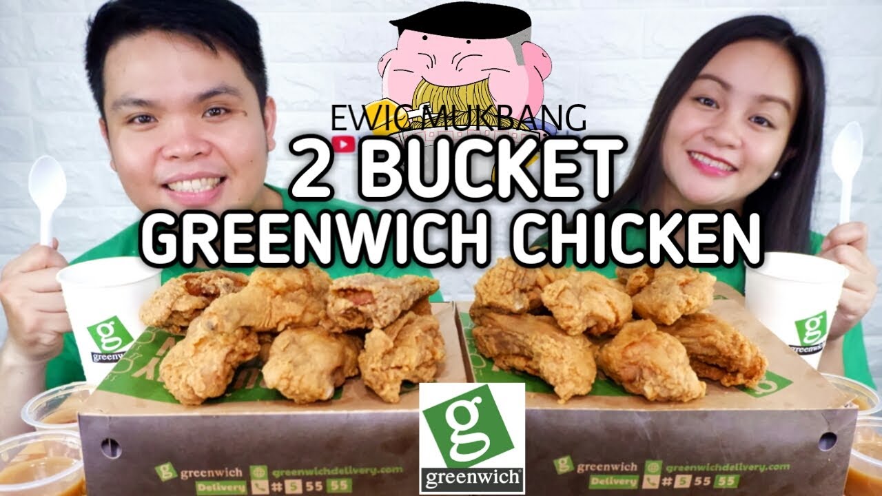 2 Bucket Greenwich Chicken And Lasagna Mukbang / Filipino Food Mukbang / Collab @neiljezzofficial