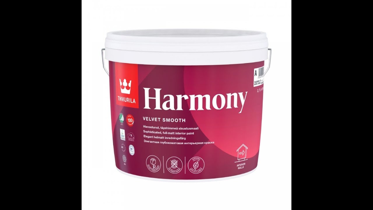 Краска Tikkurila Harmony (Тиккурила Гармония). Обзор, нанесение.