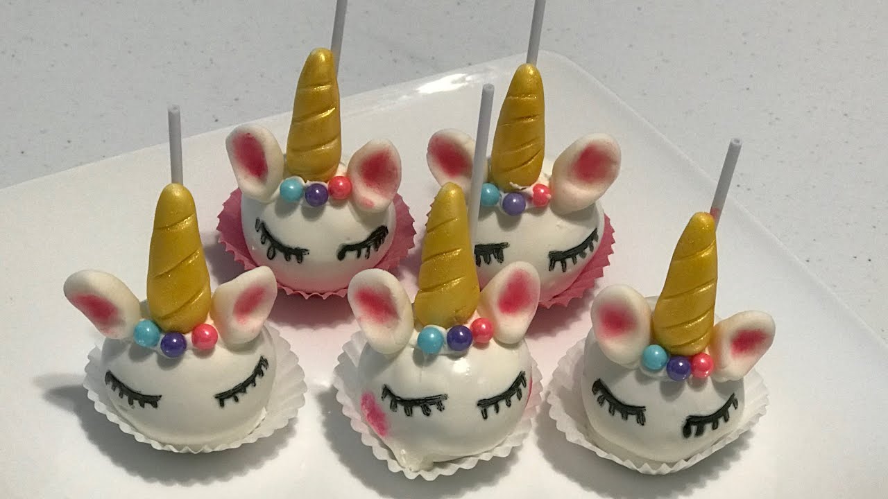 Cake pops unicorns 🦄 fácil para principiantes