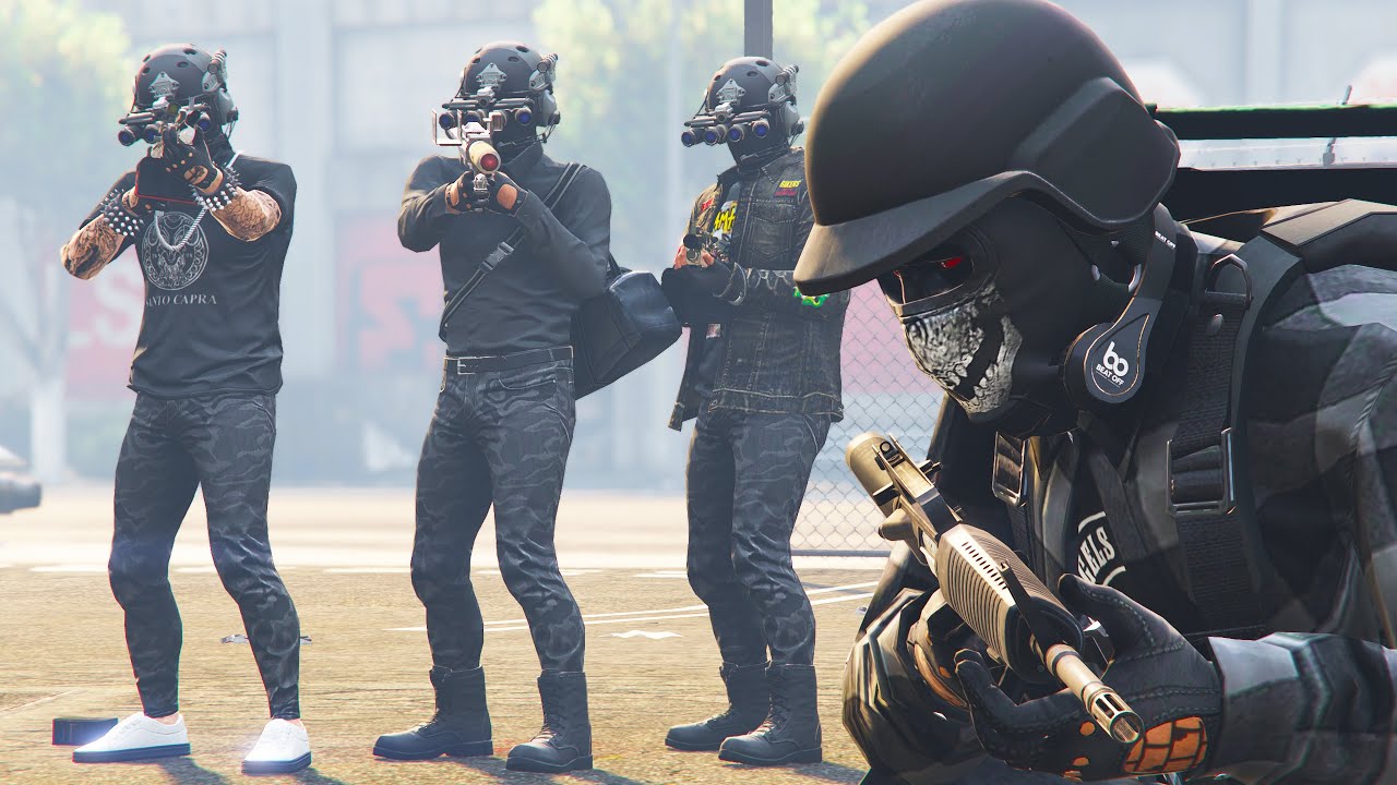 Эти хулиганы набросились на меня, поэтому я позвал друга на помощь - GTA Online
