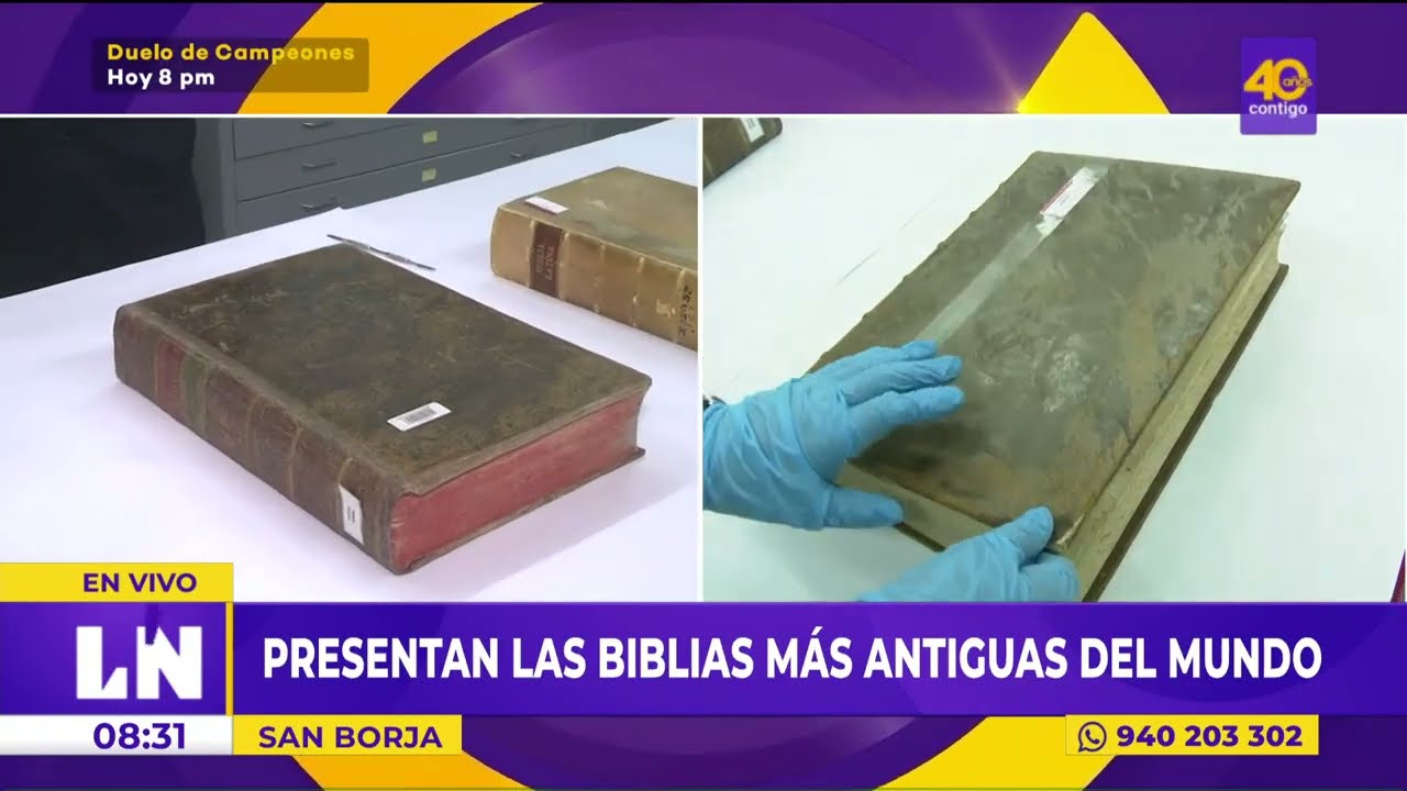 Las biblias más antiguas del mundo están la Biblioteca Nacional del Perú