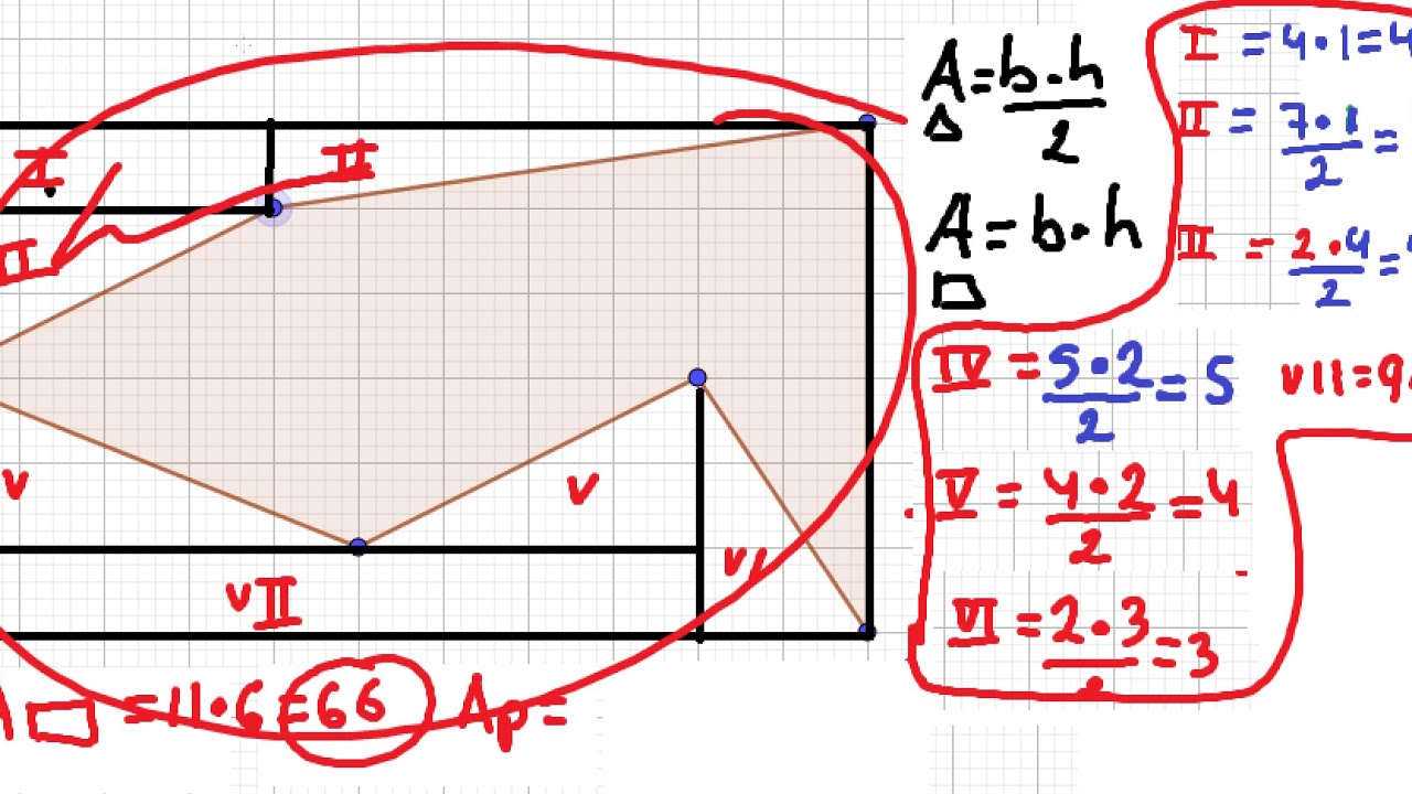 17 Calculo de área de polígonos irregulares