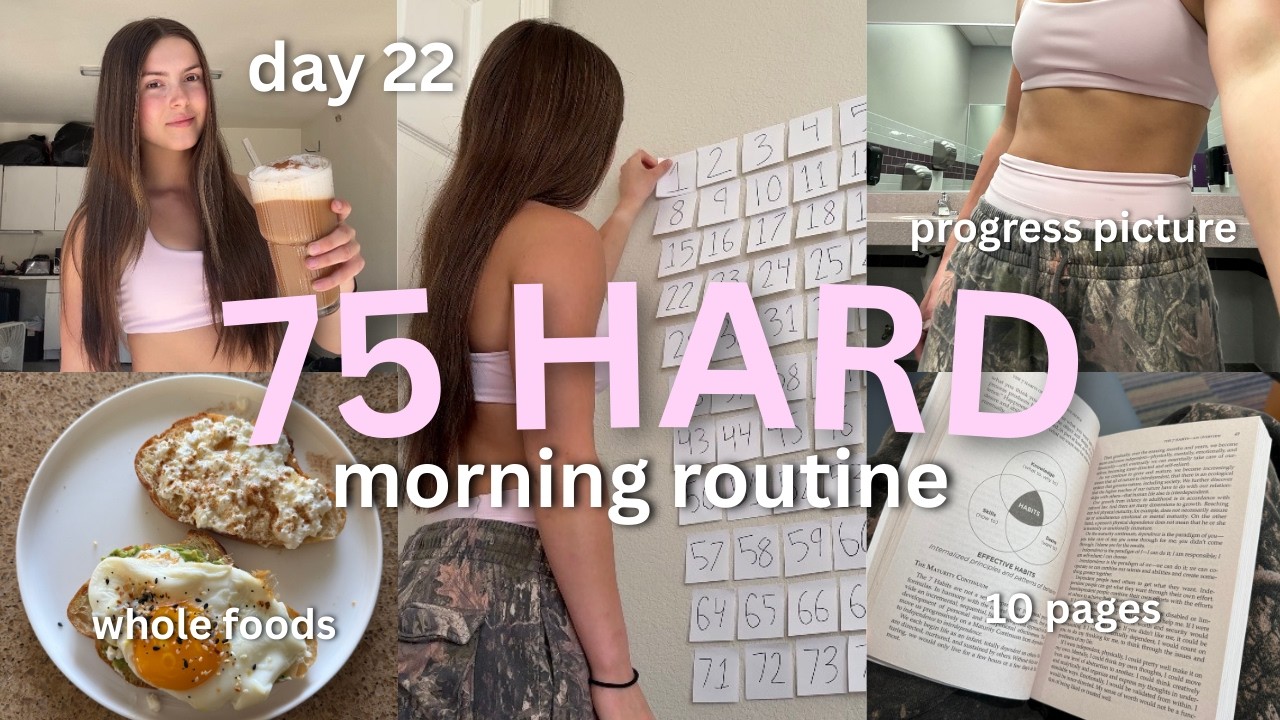 6AM Morning Routine during 75 HARD 🌸 | building discipline, better habits & consistency