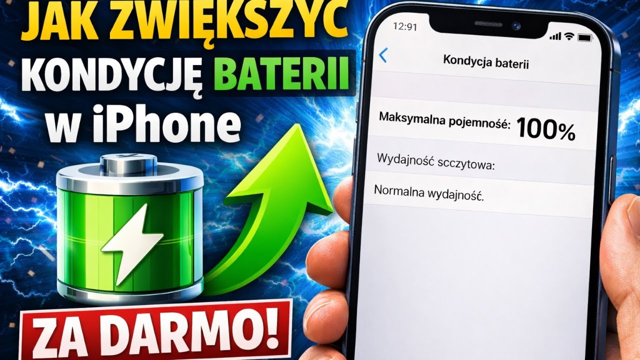Jak zwiększyć kondycję baterii w iPhone ZA DARMO!