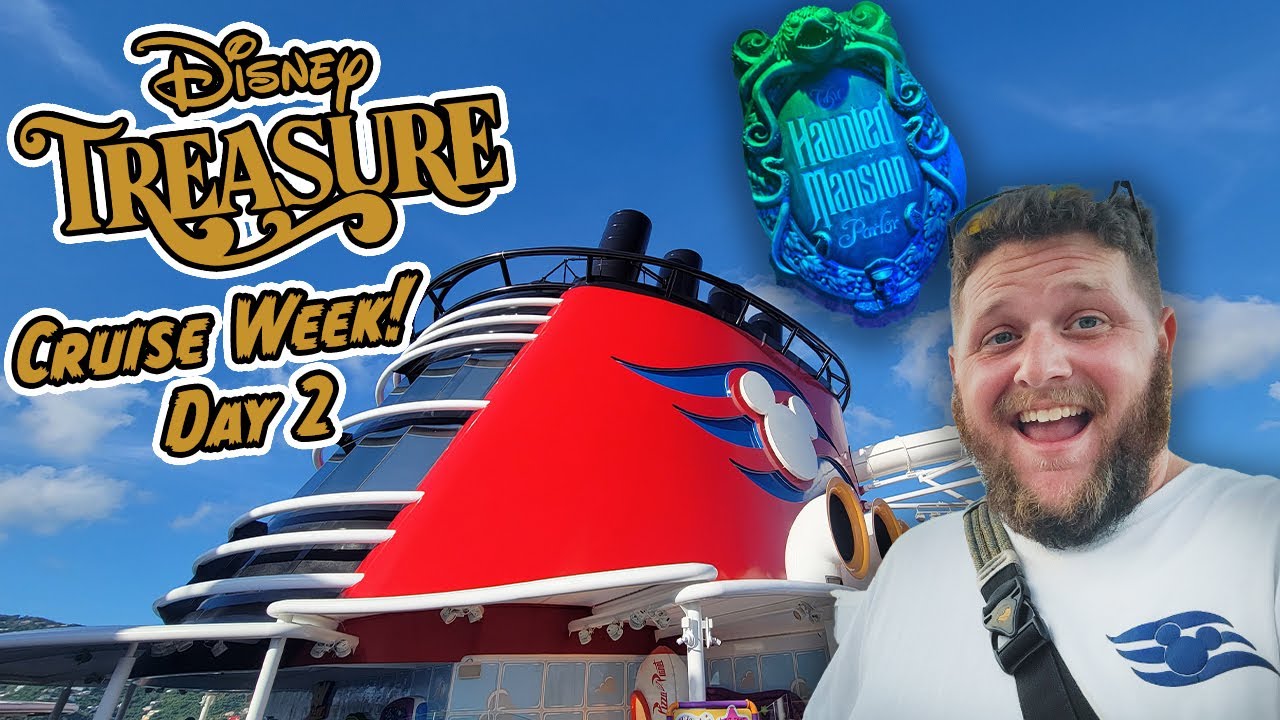 DISNEY TREASURE CRUISE WEEK DAY 2 | Day at Sea, Haunted Mansion Parlor, Marvel Dinner