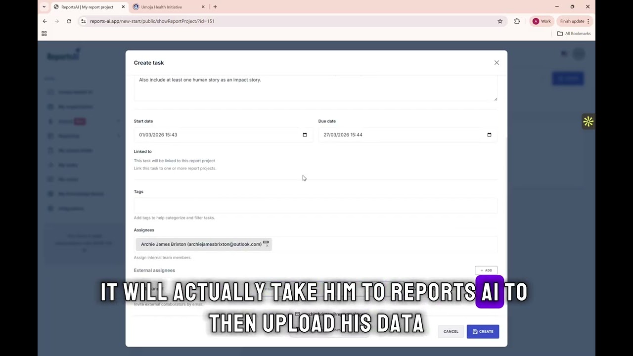 ReportsAI Report Projects - the structured way to manage reporting workflows from start to finish.