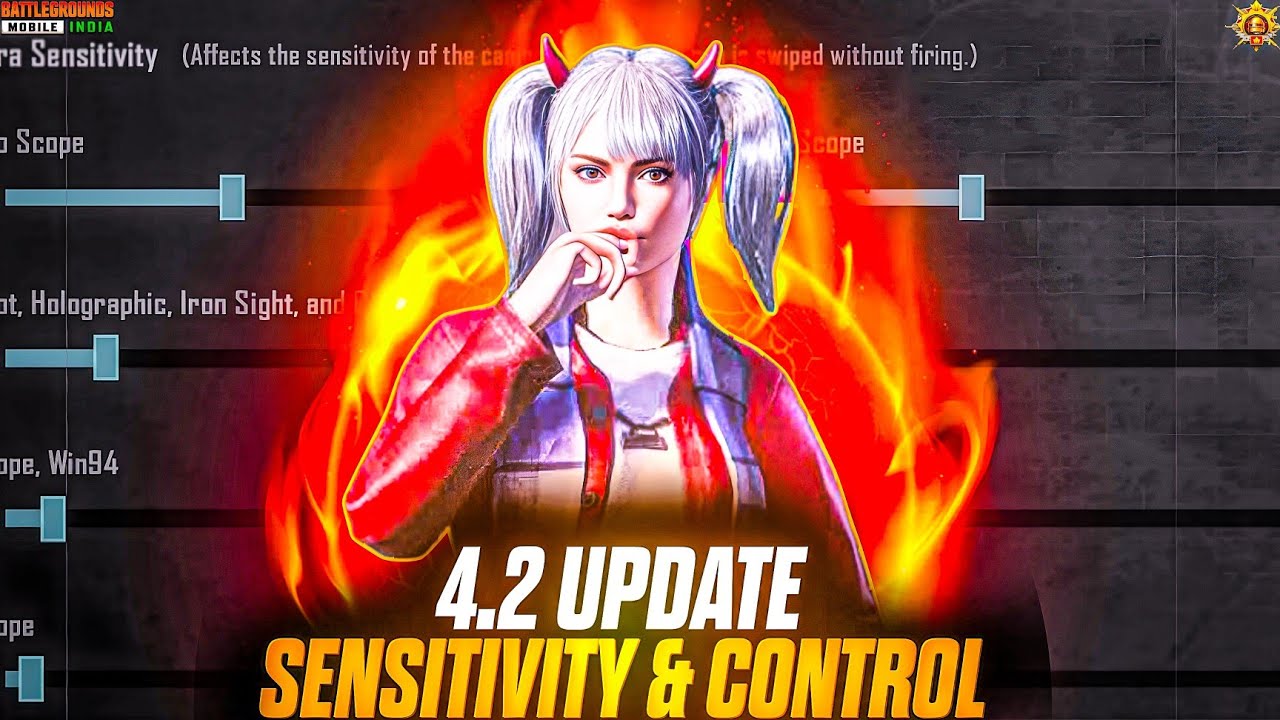 BGMI 4.2 UPDATE SENSITIVITY & CONTROL | 4.2 NEW UPDATE SENSITIVITY & CONTROL | NEW UPDATE 4.2 .....