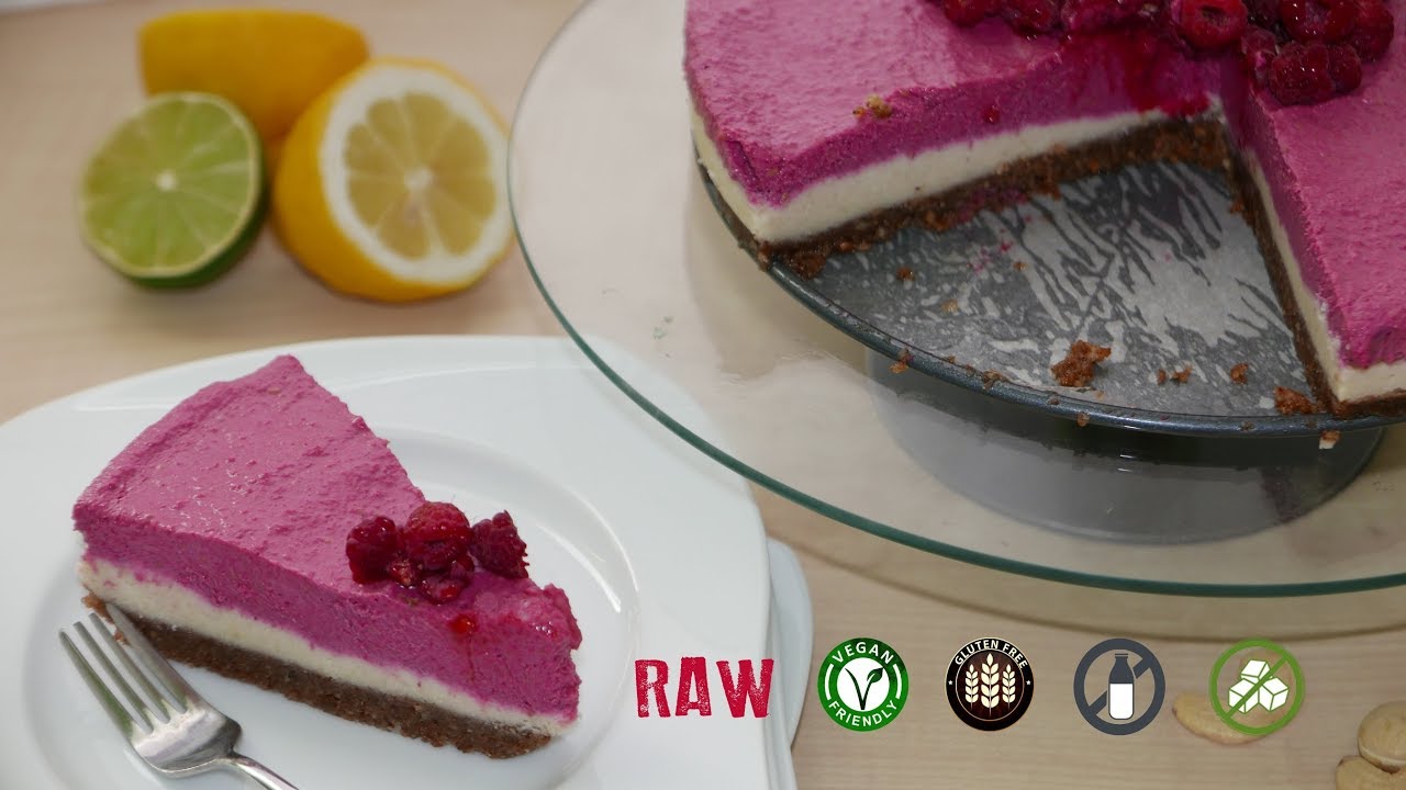 RAW Cashew Raspberry Cake | RAW, Paleo, Gluten-Free, Vegan*, Dairy-Free, No Refined Sugar