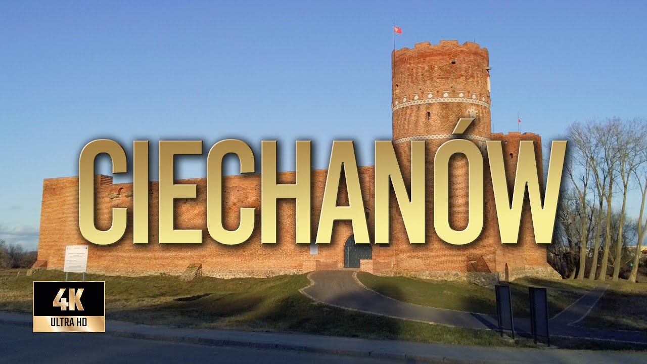 Ciechanów | Zima 2022 | Spacer po Ciechanowie | Binaural Audio 🎧 [4k]
