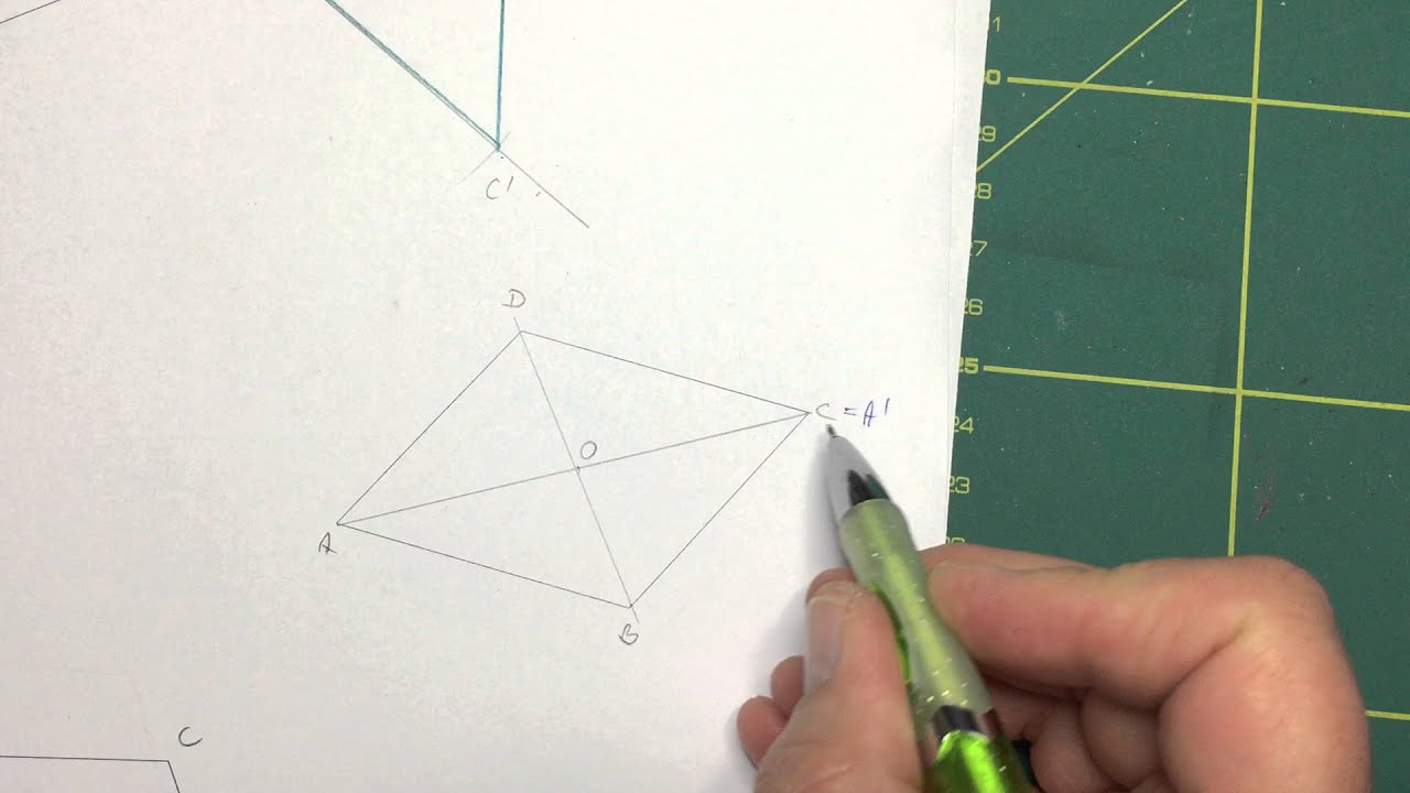 Középpontos tükrözés végrehajtása