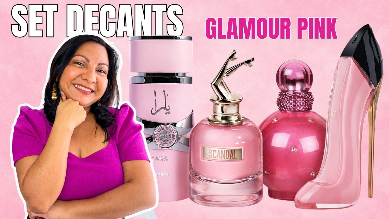 SET DE 4 DECANTS GLAMOUR PINK