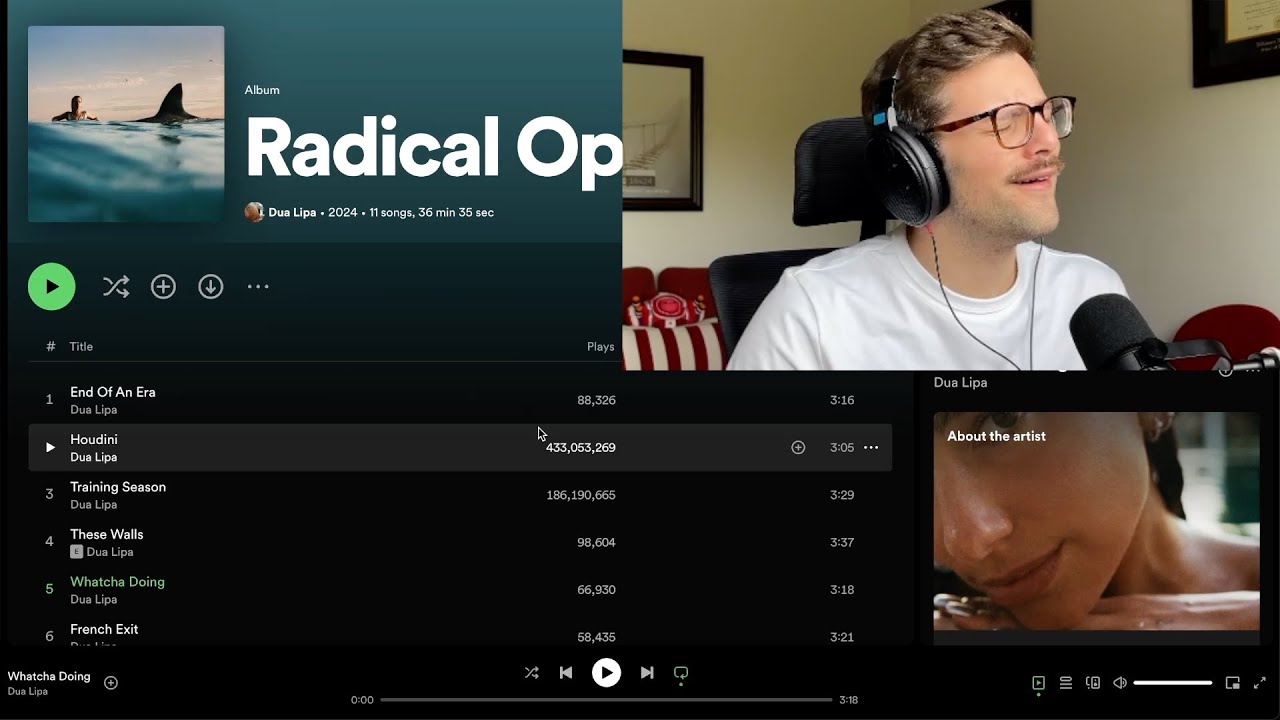 Dua Lipa's RADICAL OPTIMISM uses the sun to help me love again ☀️❤️&zwj;🩹 *ALBUM REACTION* #frobbqfriday