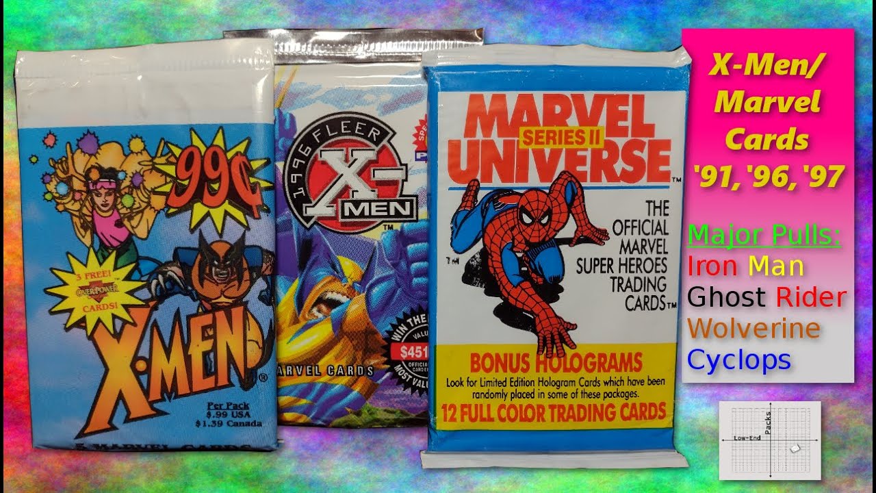 Marvel and X-men Trading Cards of the '90s