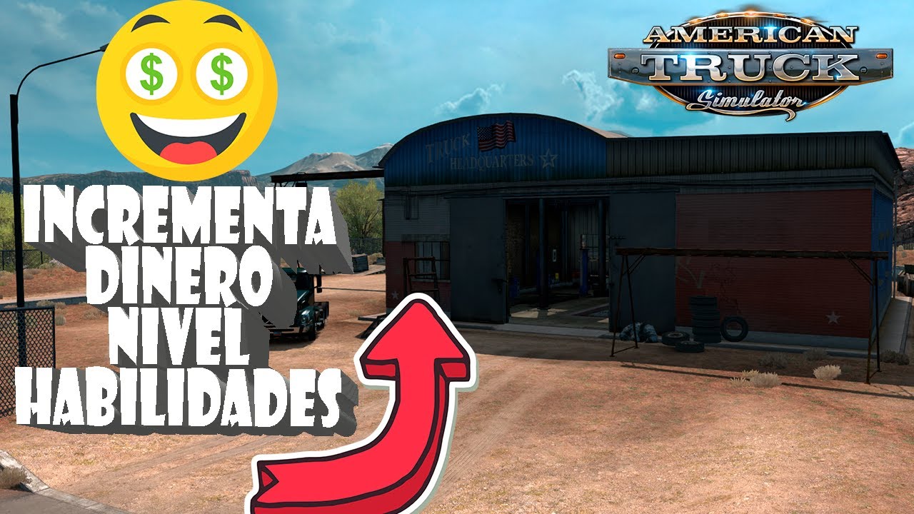 COMO SUBIR HABILIDADES, NIVEL Y DINERO EN ATS Y ETS2│AMERICAN TRUCK SIMULATOR DINERO (CHEAT ENGINE)