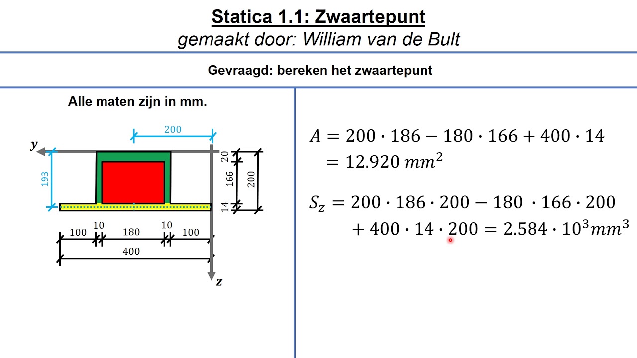 Statica 1.1 - les 4 - 1 - Zwaartepunt