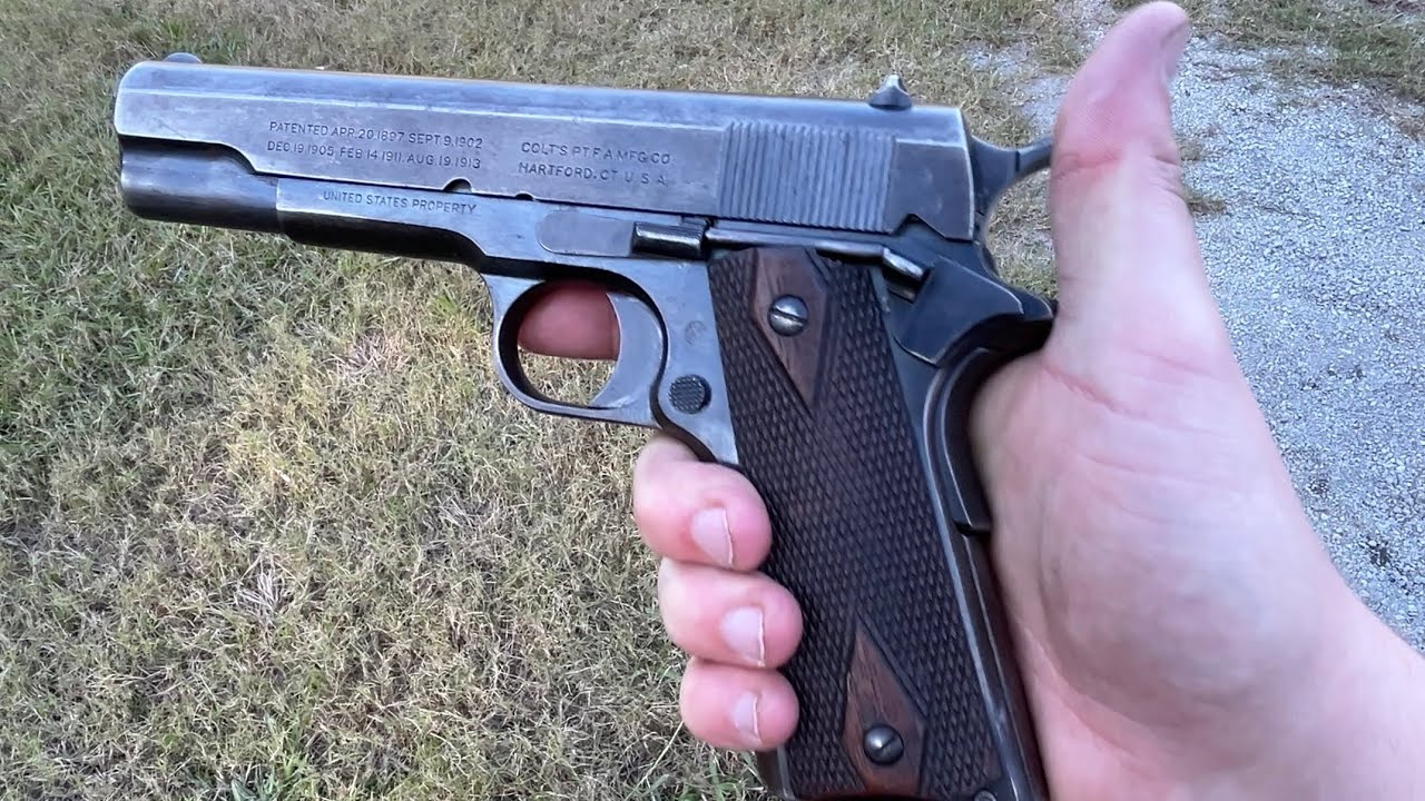 Colt M1911 POV firing