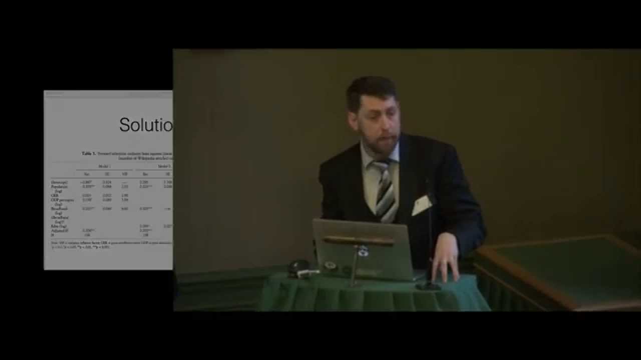 Bernie Hogan - Geographies of information and Wikipedia in Africa