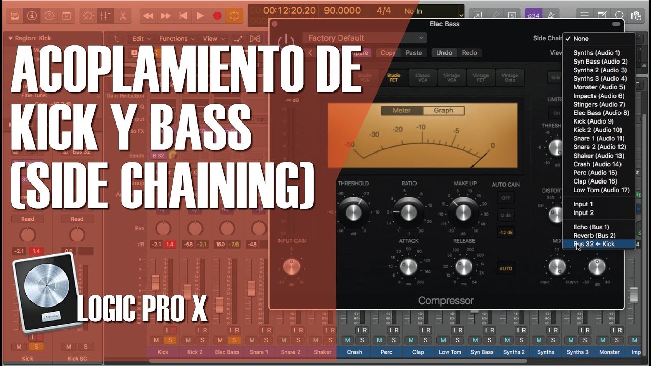 Mezcla y Masterización 4 - Acoplamiento de Kick y Bass con Side Chain