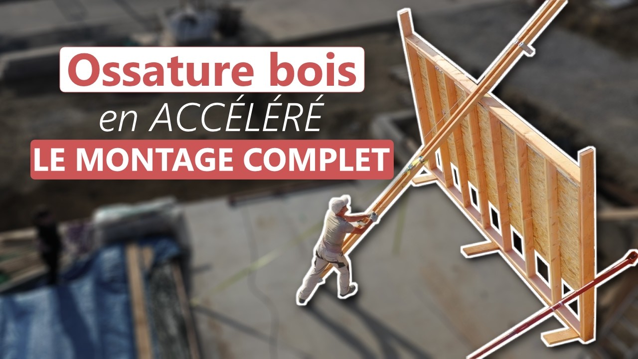 Montage d’une ossature bois en timelapse