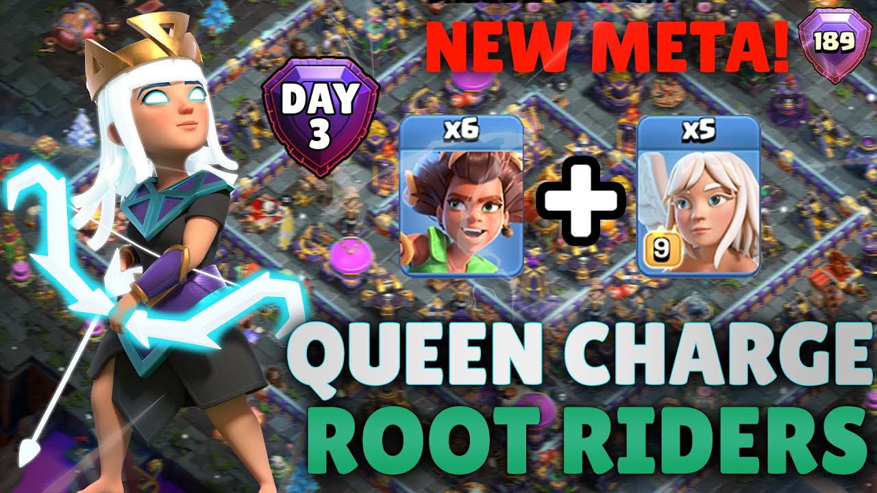 QC Root Riders Attack Strategy TH16 | Legend League Attacks #3 | Clash of Clans