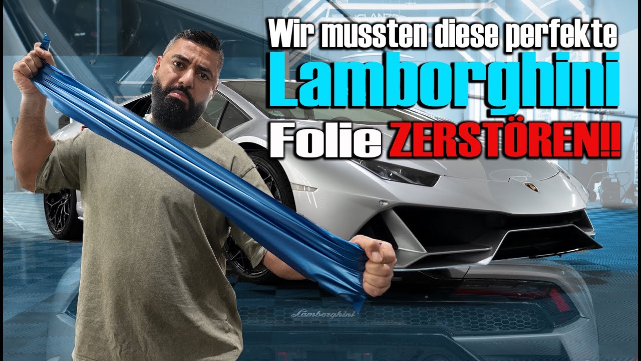 Wir mussten diese perfekte Lamborghini Folie zerstören - Folienprinz
