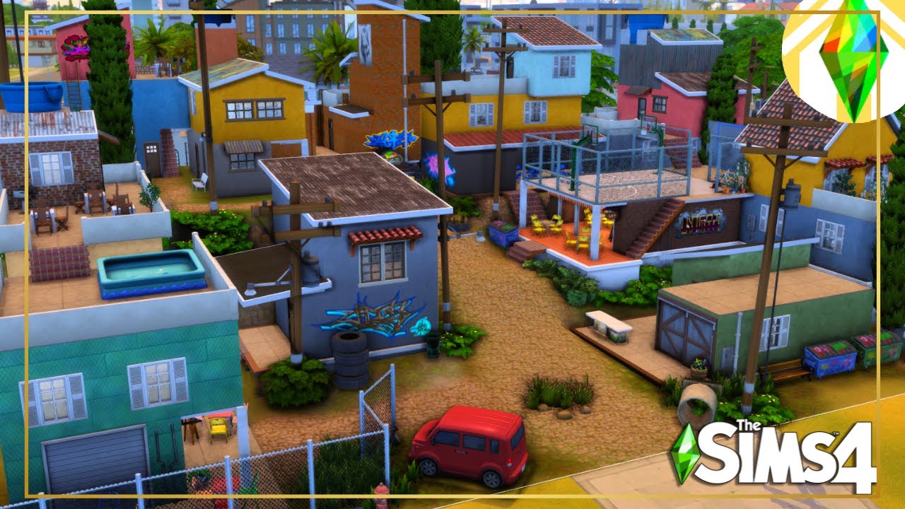 🧱 COMUNIDADE BRASILEIRA ( FAVELA ) 🏠 Play Simmers Collab l The Sims 4 l Speed Build