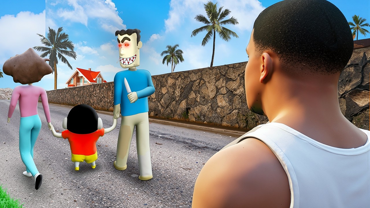 Shinchan তার নিজের বাড়িতে ফিরে গেলো !!! GTA5 (Part - 2)