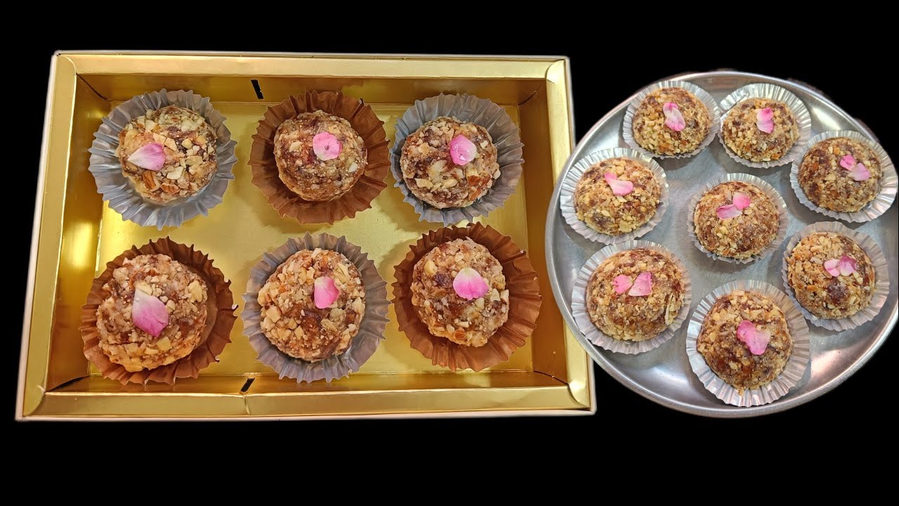 साखर ना गूळ , ना पाक बिना झंझट बनवा हेल्दी लाडू #dryfruit laddu #food#youtube#@jayuskitchen1093 
