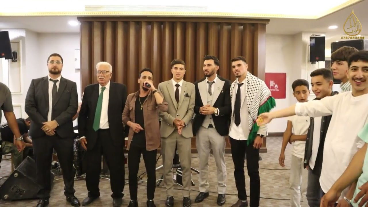 حفل زفاف العريس انس داود يحيي الحفل الفنان امين الهنداوي وفرقه الموسقيه