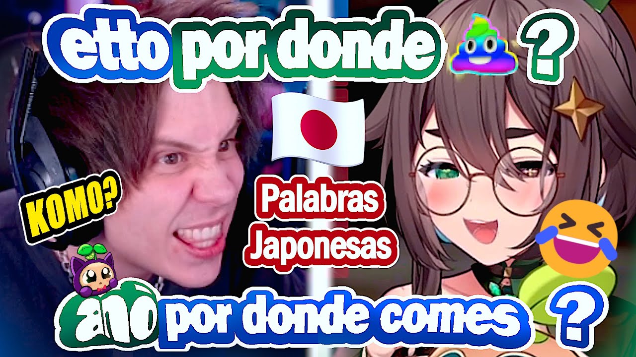 Meica enseña japonés a Rubius pero pensar en español la trolea #elrubiusomg #vtuberjp