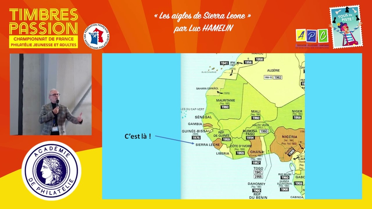 « Les aigles de Sierra Leone » par Luc HAMELIN (extrait) / Timbres Passion 2024