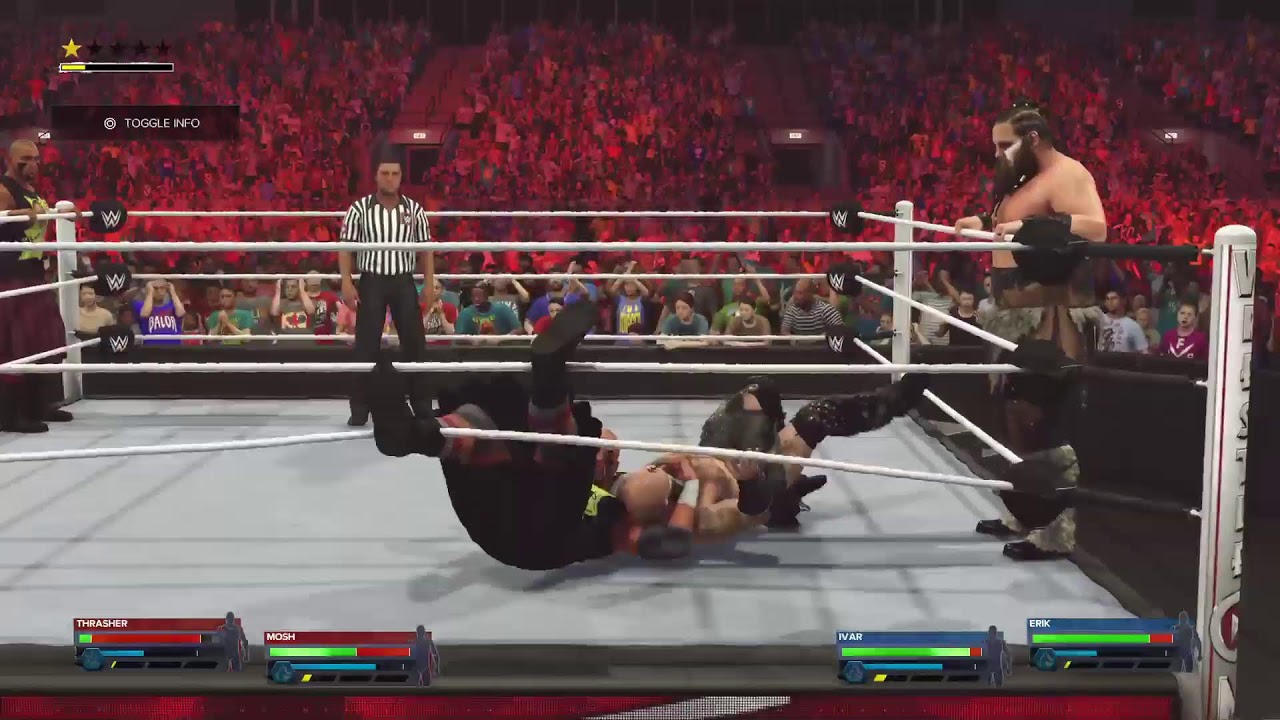 WWE2K24: Tag Team Title Match Headbangers vs The Viking Raiders
