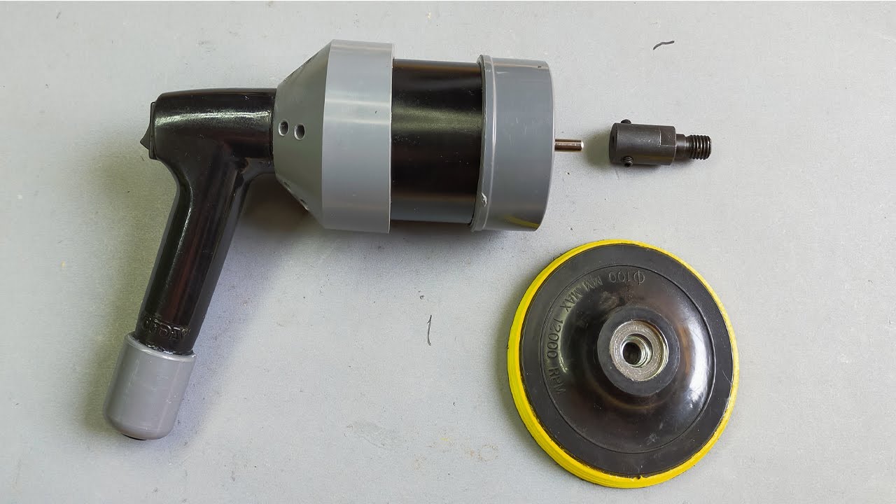 DIY орбитальный шлифовальный станок из ПВХ трубы и двигателя 775 постоянного тока
