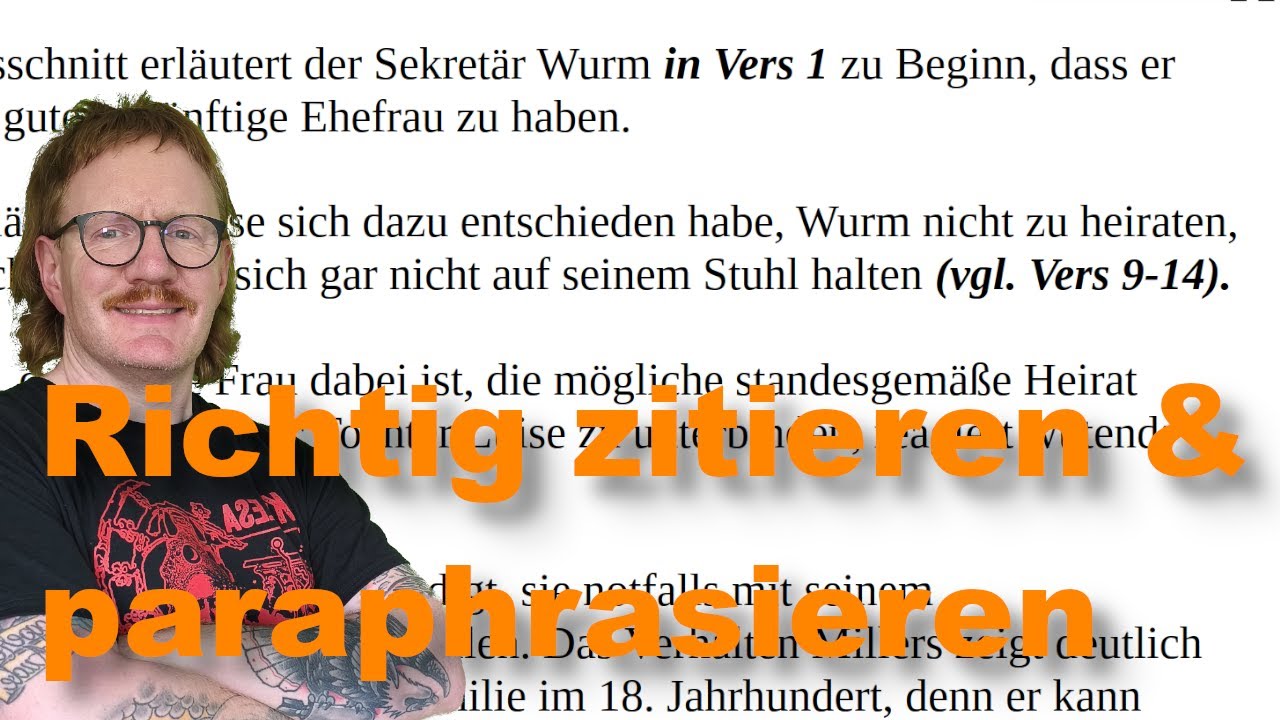 Textbelege und paraphrasieren in der Oberstufe: So geht´s richtig!