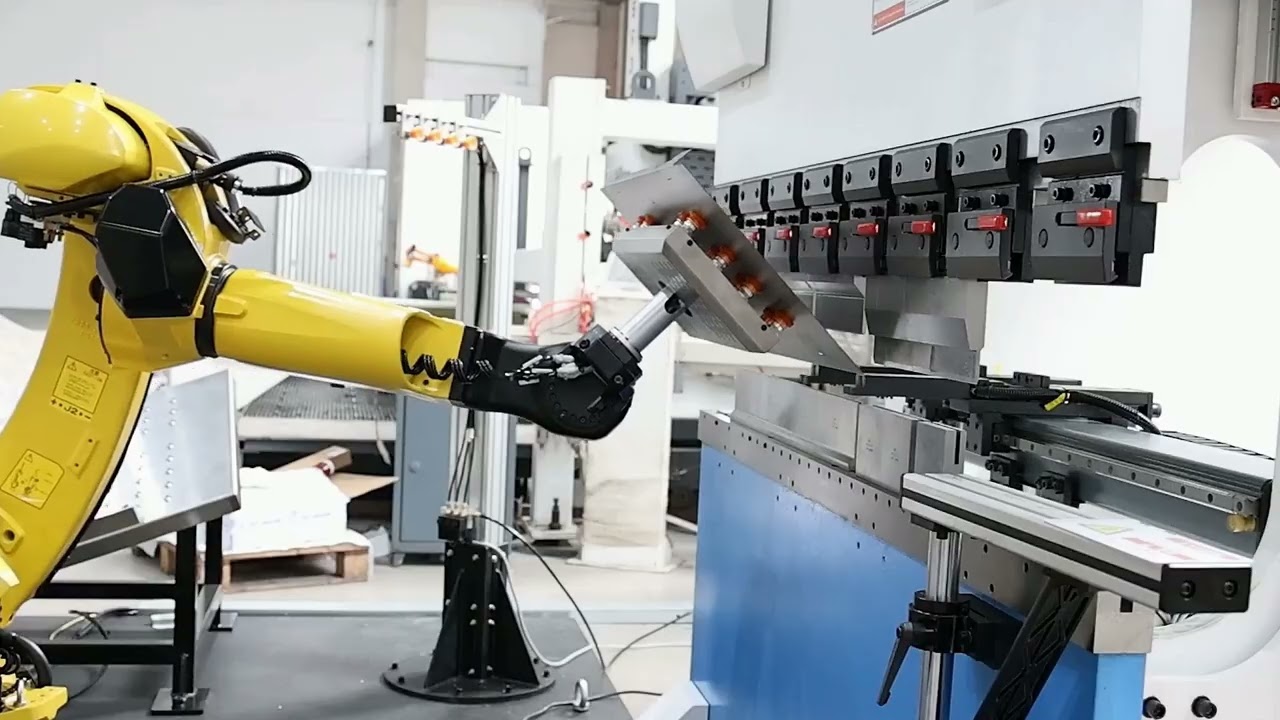 Compact Robotic Bending Cell High Speed Electric Press Brake