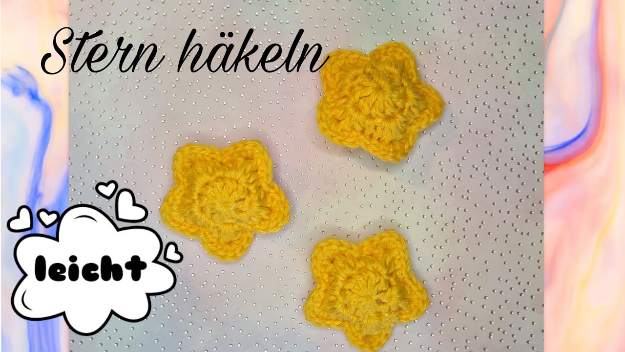 Stern häkeln | tutorial  |Mobile| Baby | häkeln kleine Sachen
