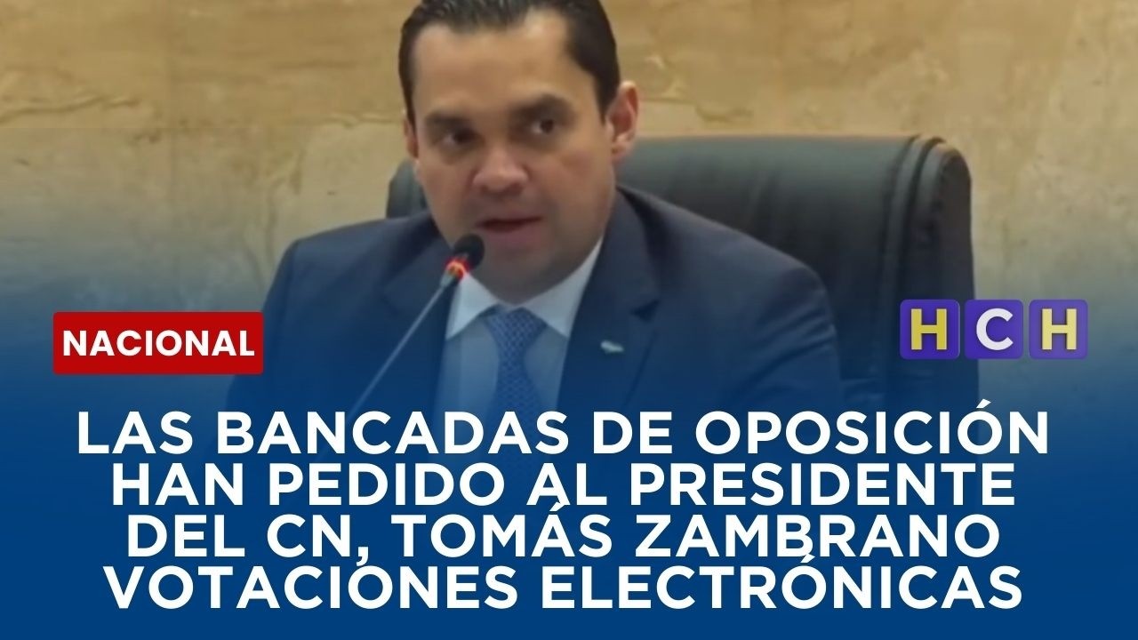 Las bancadas de oposición han pedido al presidente del CN, Tomás Zambrano votaciones electrónicas