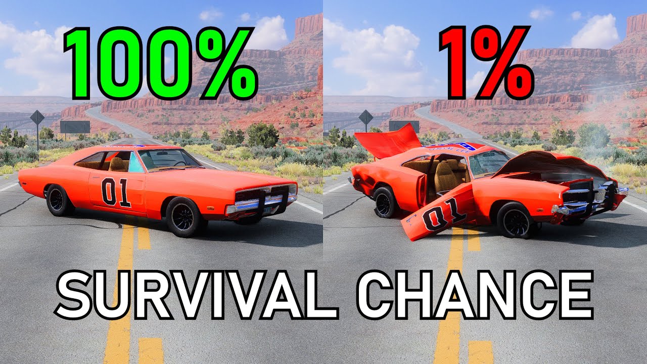 Realistic Survival Chance Crashes #18 | BeamNG.drive