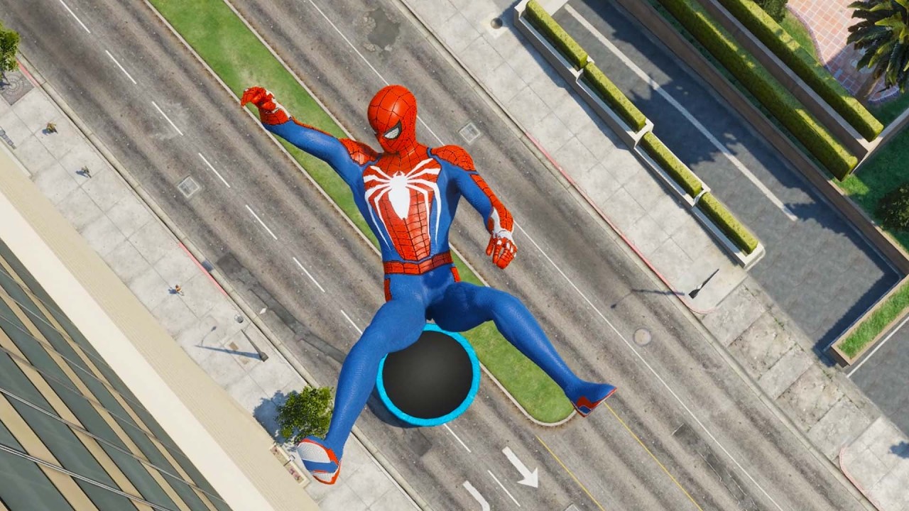 SPIDER-MAN CRAZY JUMPS & FALLS #4 | GTA 5 SPIDER-MAN FAILS