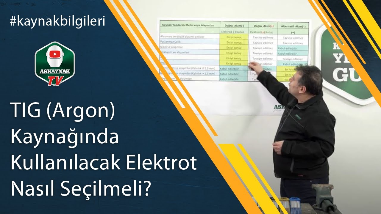 TIG (Argon) Kaynağında Kullanılacak Elektrot Nasıl Seçilmeli?