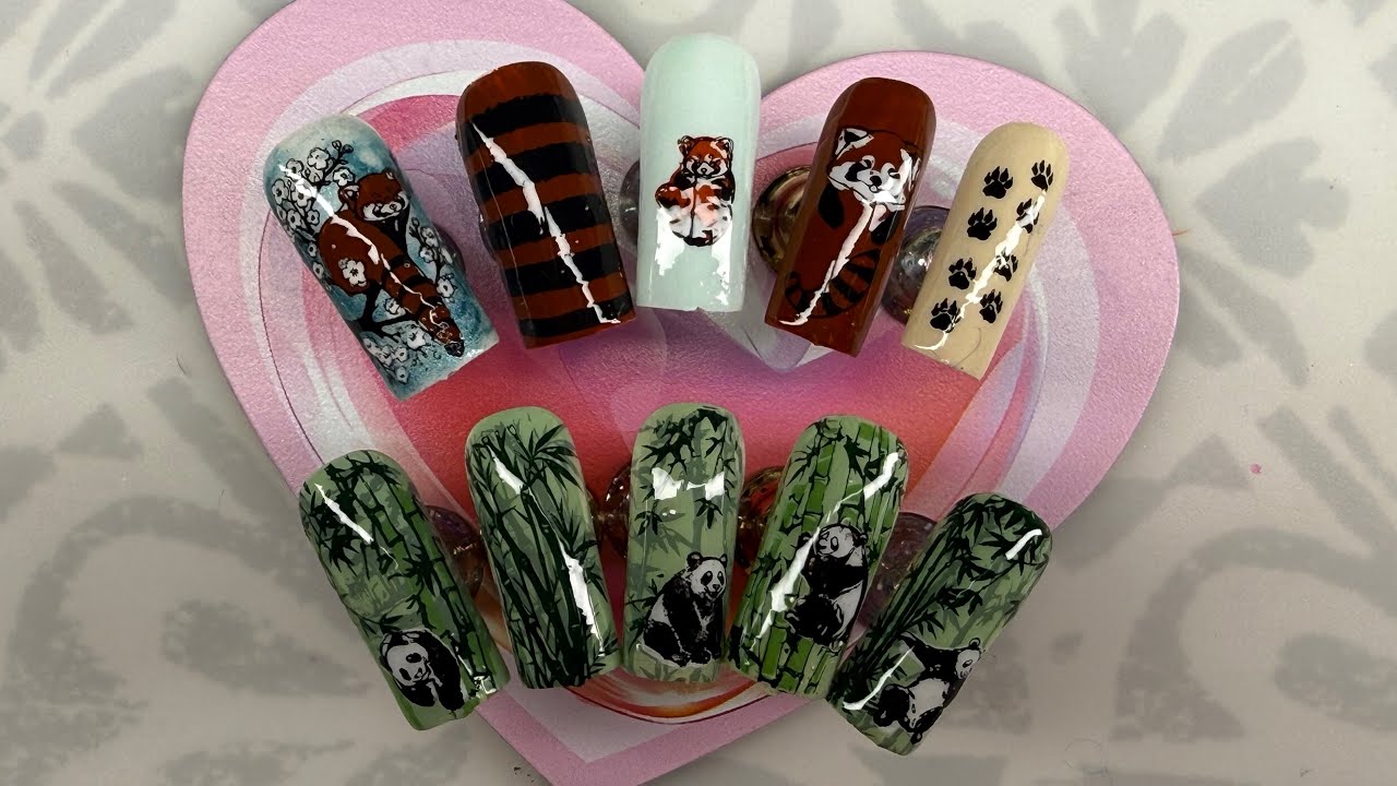 The Pandas have arrived! #live #livestream #nails #nailartdesigns #fyp #diynails 🐼