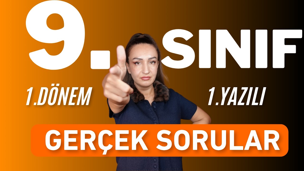 9.SINIF EDEBİYAT 1.DÖNEM 1.YAZILI /GERÇEK SORULAR / 2026 MAARİF MODEL