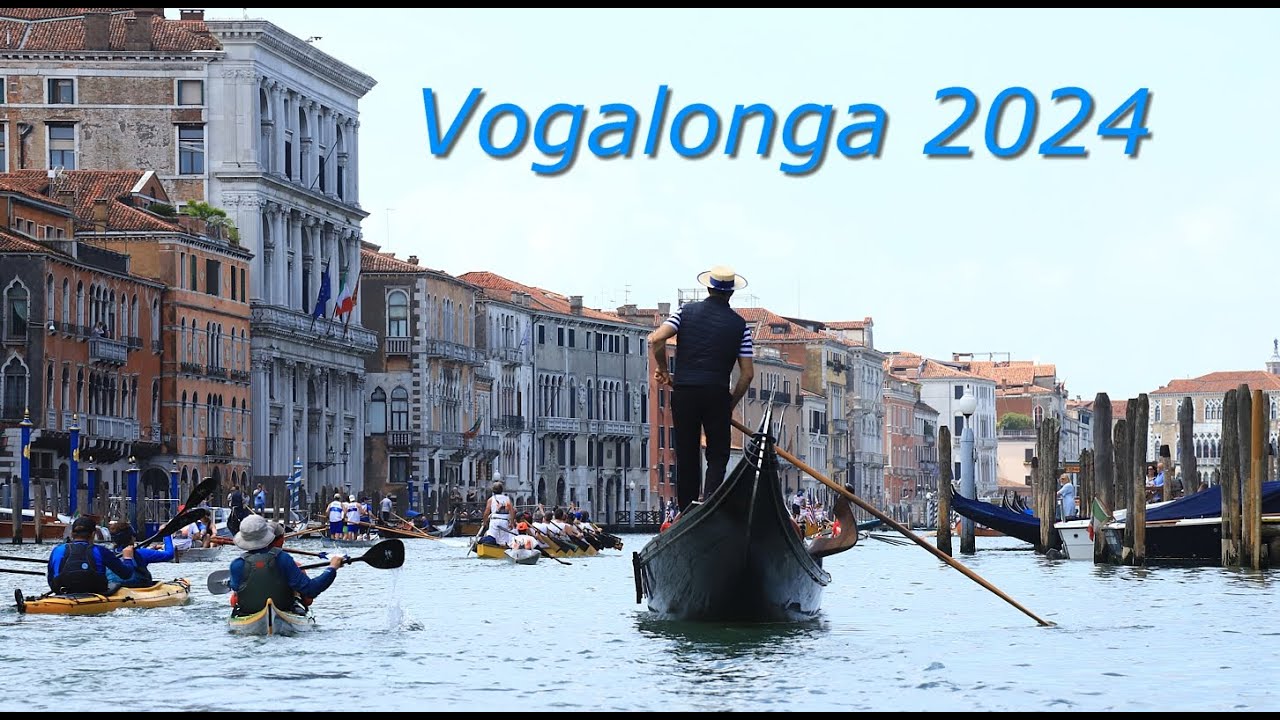 Vogalonga 2024, Venezia, die komplette Runde vom Boot aus, the complete route from boat.