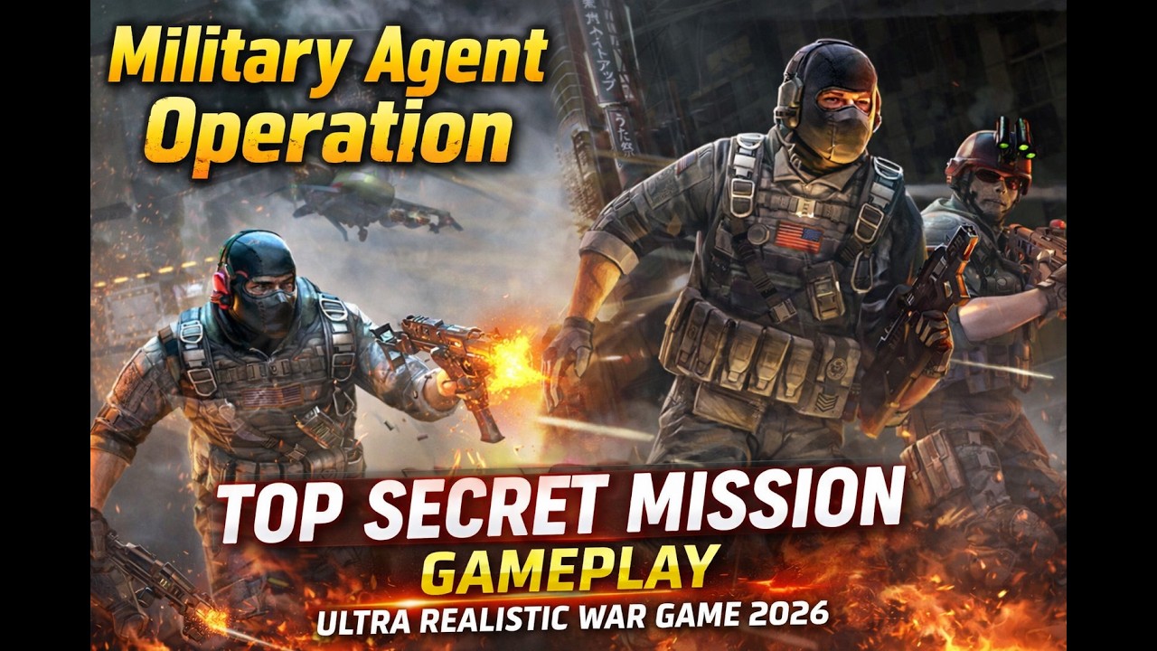 Military Agent Operation 🔥 Top Secret Mission Gameplay (Ultra Realistic War Game 2026)