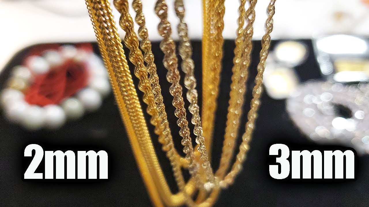 2mm vs 3mm Gold Rope Chains - Don't Make This Mistake