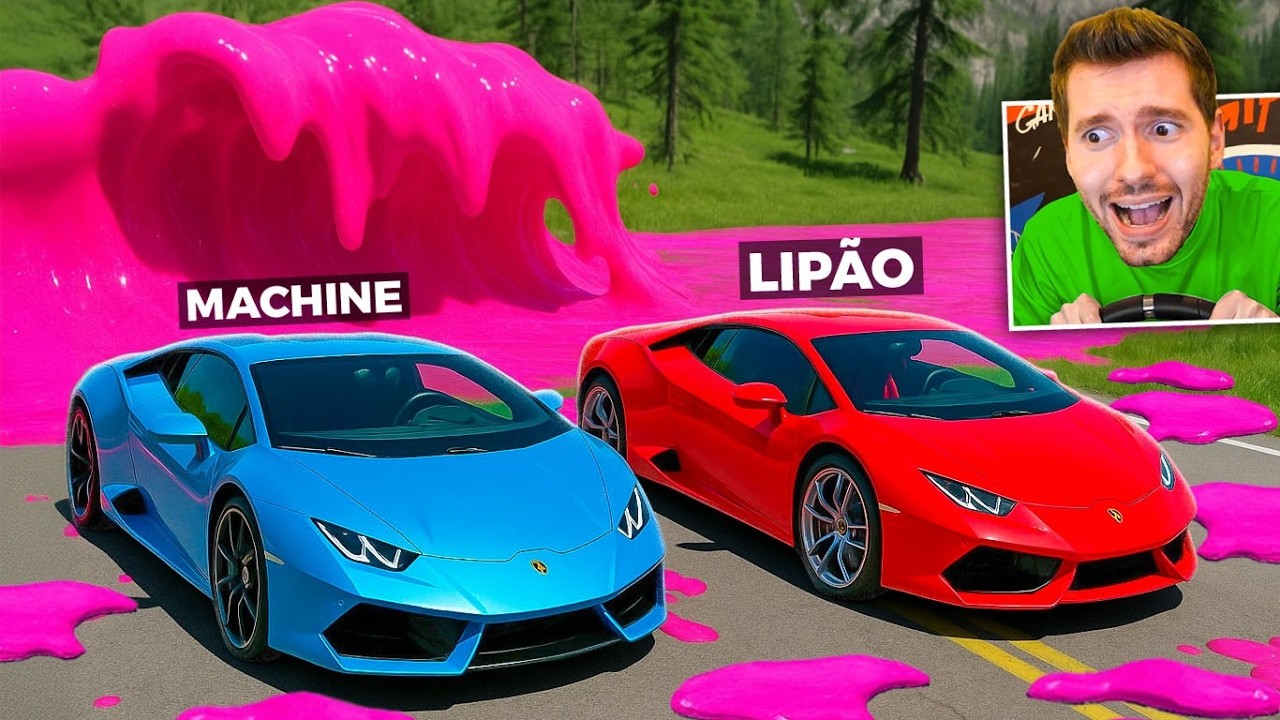 Fugindo da INUNDAÇÃO DE SLIME no BeamNG Drive Multiplayer!