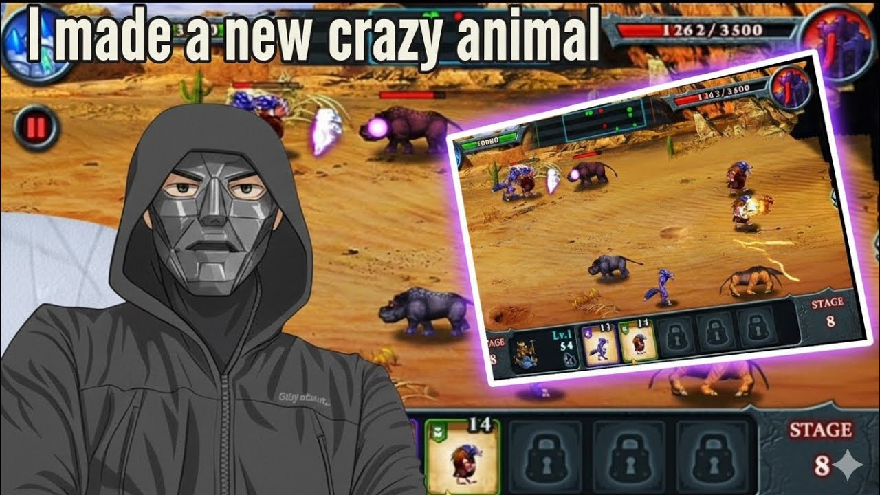 I play fort conquer game and made a new animal |Evolve animals and made them into new animal#gaming